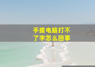 手提电脑打不了字怎么回事