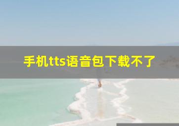 手机tts语音包下载不了