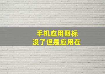 手机应用图标没了但是应用在