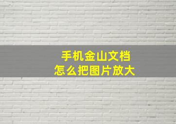 手机金山文档怎么把图片放大