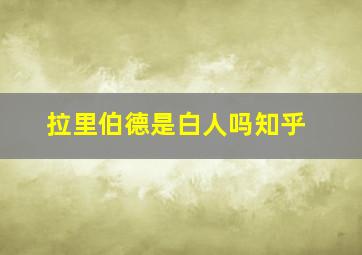 拉里伯德是白人吗知乎