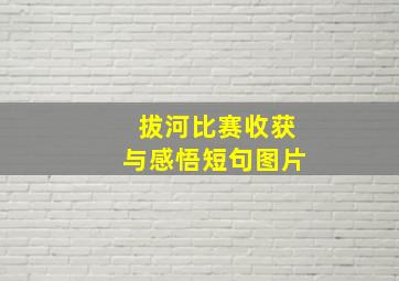 拔河比赛收获与感悟短句图片