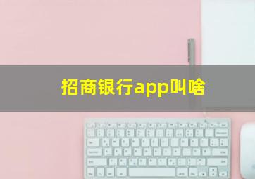 招商银行app叫啥