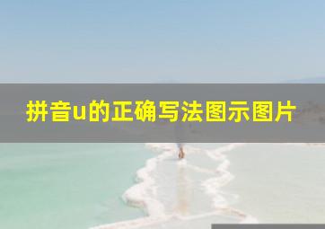 拼音u的正确写法图示图片