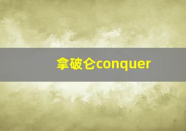 拿破仑conquer