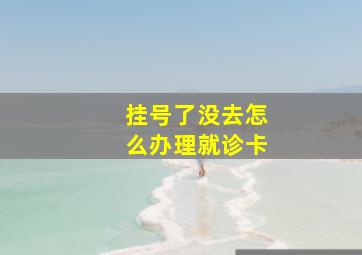 挂号了没去怎么办理就诊卡