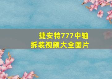 捷安特777中轴拆装视频大全图片