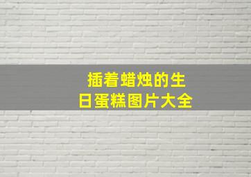 插着蜡烛的生日蛋糕图片大全