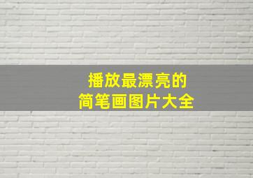 播放最漂亮的简笔画图片大全