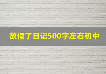 放假了日记500字左右初中