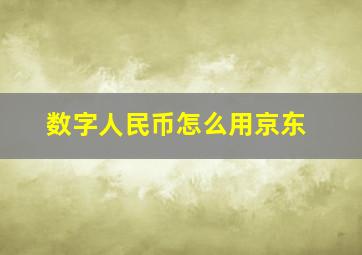 数字人民币怎么用京东