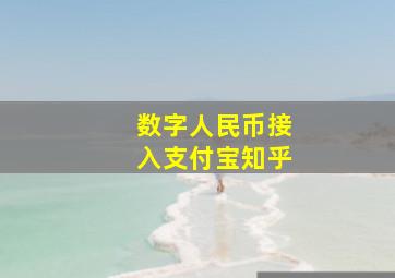 数字人民币接入支付宝知乎