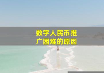 数字人民币推广困难的原因