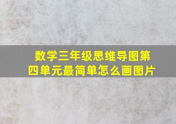 数学三年级思维导图第四单元最简单怎么画图片