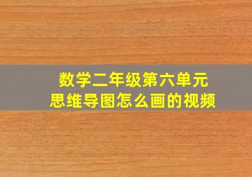 数学二年级第六单元思维导图怎么画的视频