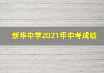 新华中学2021年中考成绩