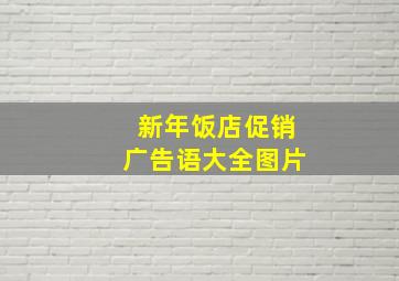 新年饭店促销广告语大全图片