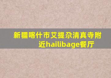 新疆喀什市艾提尕清真寺附近hailibage餐厅