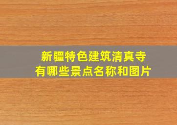 新疆特色建筑清真寺有哪些景点名称和图片