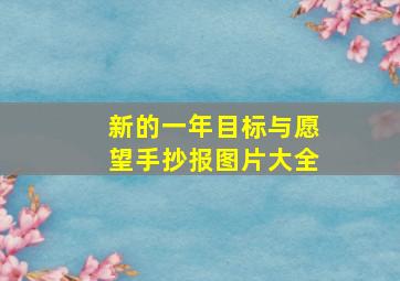 新的一年目标与愿望手抄报图片大全