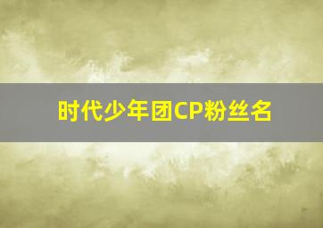 时代少年团CP粉丝名