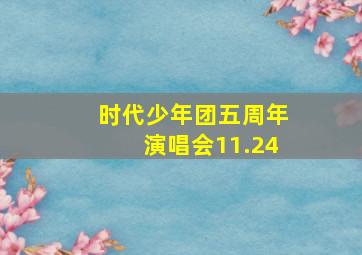 时代少年团五周年演唱会11.24