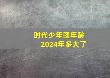 时代少年团年龄2024年多大了