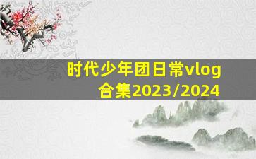 时代少年团日常vlog合集2023/2024