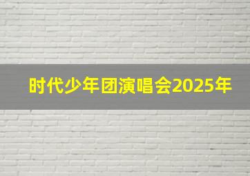 时代少年团演唱会2025年