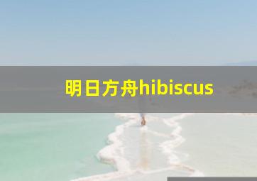 明日方舟hibiscus