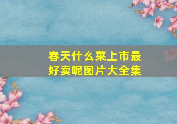 春天什么菜上市最好卖呢图片大全集