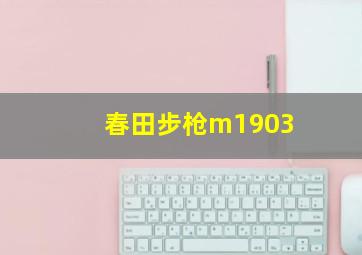 春田步枪m1903