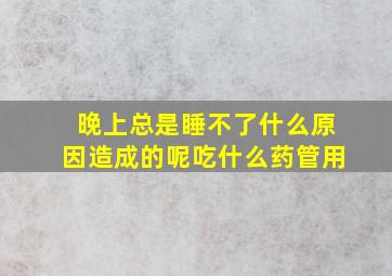 晚上总是睡不了什么原因造成的呢吃什么药管用