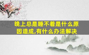 晚上总是睡不着是什么原因造成,有什么办法解决