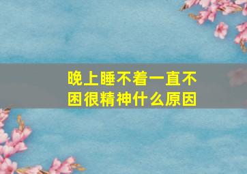 晚上睡不着一直不困很精神什么原因