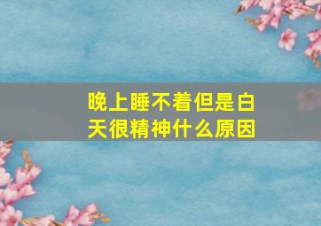 晚上睡不着但是白天很精神什么原因