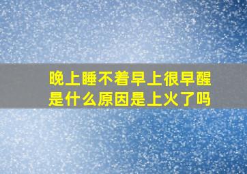 晚上睡不着早上很早醒是什么原因是上火了吗