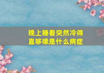 晚上睡着突然冷得直哆嗦是什么病症