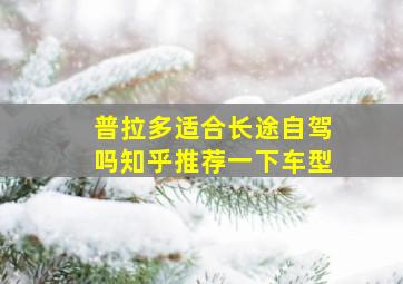 普拉多适合长途自驾吗知乎推荐一下车型