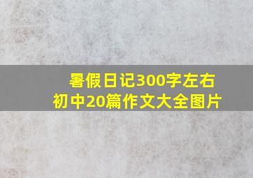 暑假日记300字左右初中20篇作文大全图片