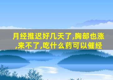 月经推迟好几天了,胸部也涨,来不了,吃什么药可以催经