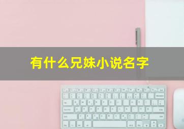 有什么兄妹小说名字