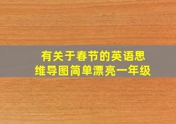 有关于春节的英语思维导图简单漂亮一年级