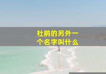 杜鹃的另外一个名字叫什么