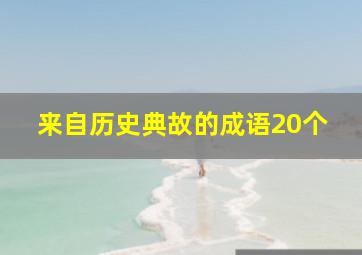 来自历史典故的成语20个