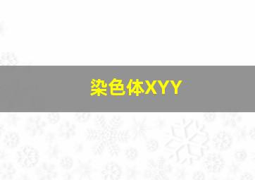 染色体XYY