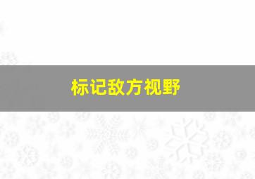 标记敌方视野