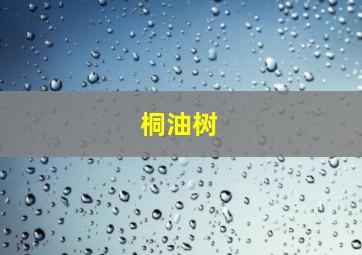 桐油树