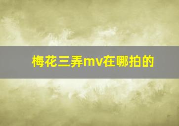 梅花三弄mv在哪拍的