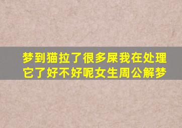 梦到猫拉了很多屎我在处理它了好不好呢女生周公解梦